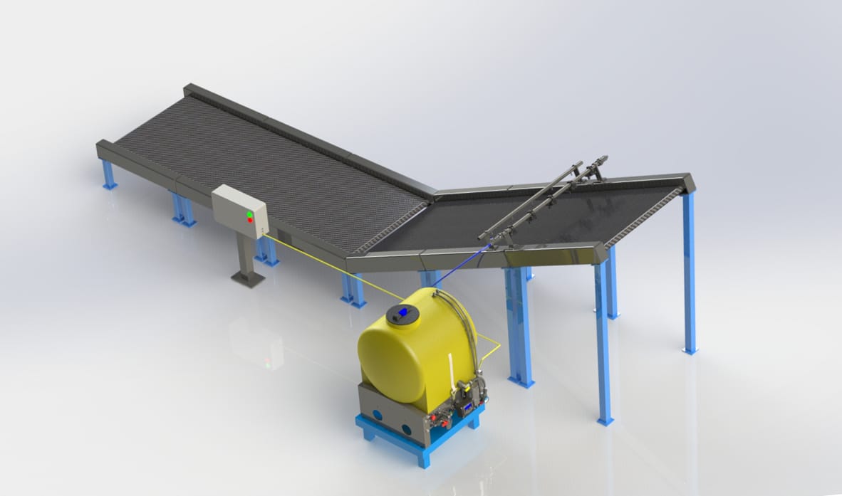 esteira pulverização