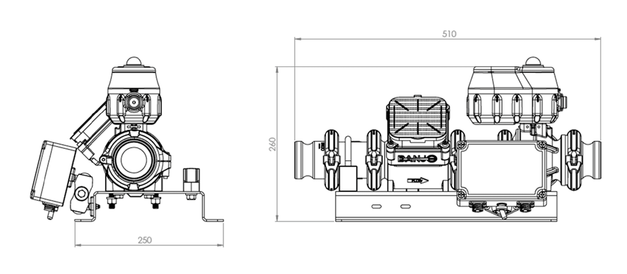 desenho técnico dosador