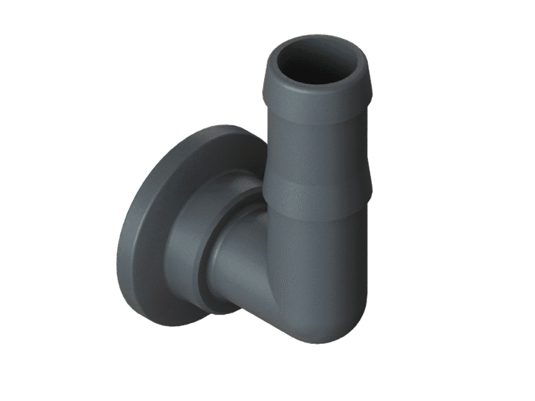 FLANGE ESPIGA 90° CONEXÃO PARA PULVERIZAÇÃO