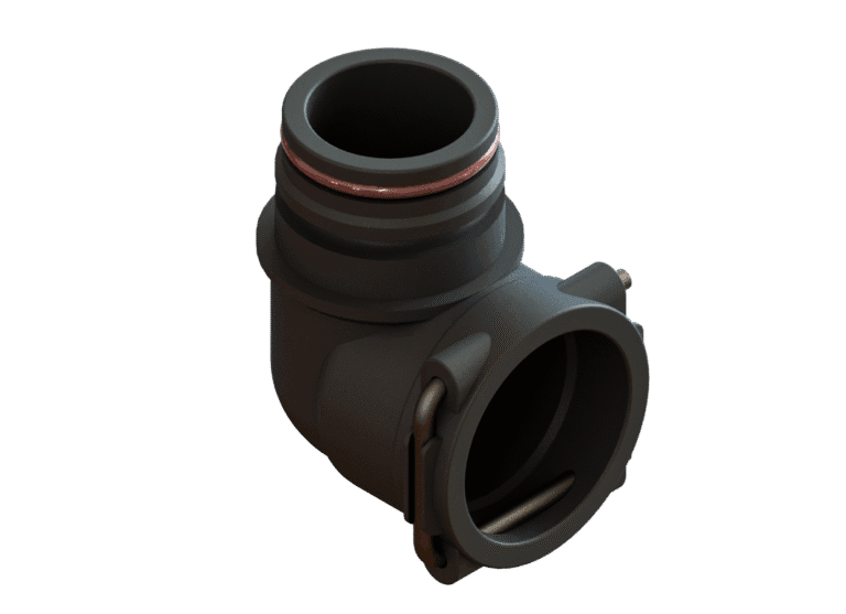 CONJUNTO CURVA 90° T3 F x M com GRAMPO DE FIXAÇÃO​