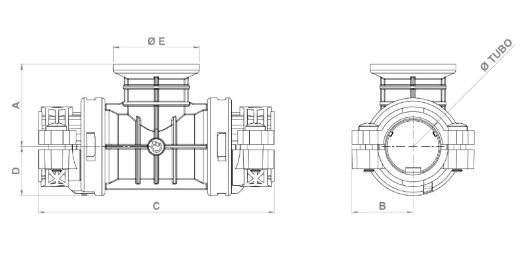 TEE QUICKFIT® PULVERIZAÇÃO